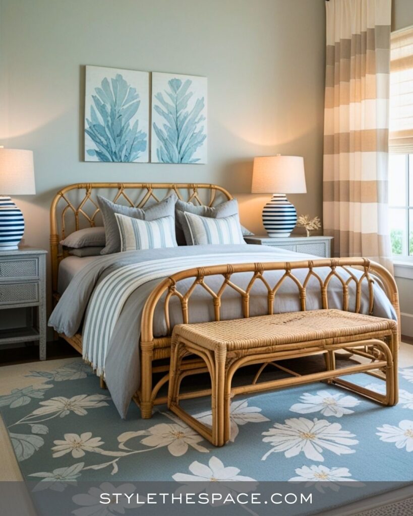 Coastal Beige and Grey Bedroom Idea