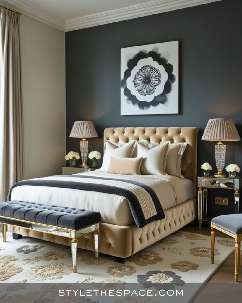 Chic Beige and Grey Bedroom Inspiration