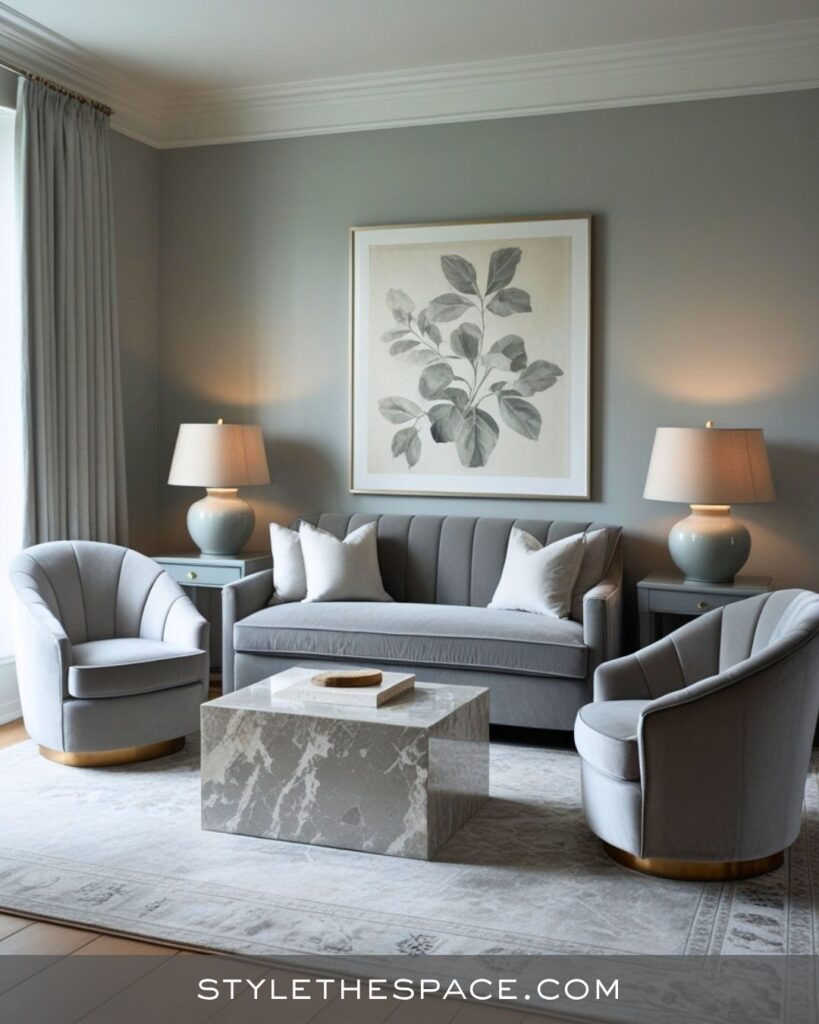 Soft and Sophisticated Beige and Grey Living Room Inspiration