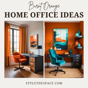 Burnt Orange Home Office Ideas