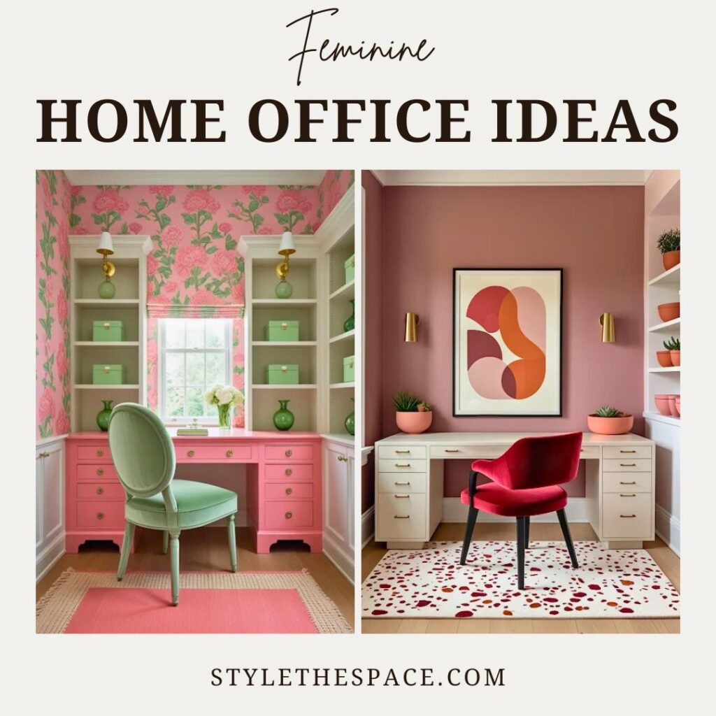 Feminine Home Office Ideas