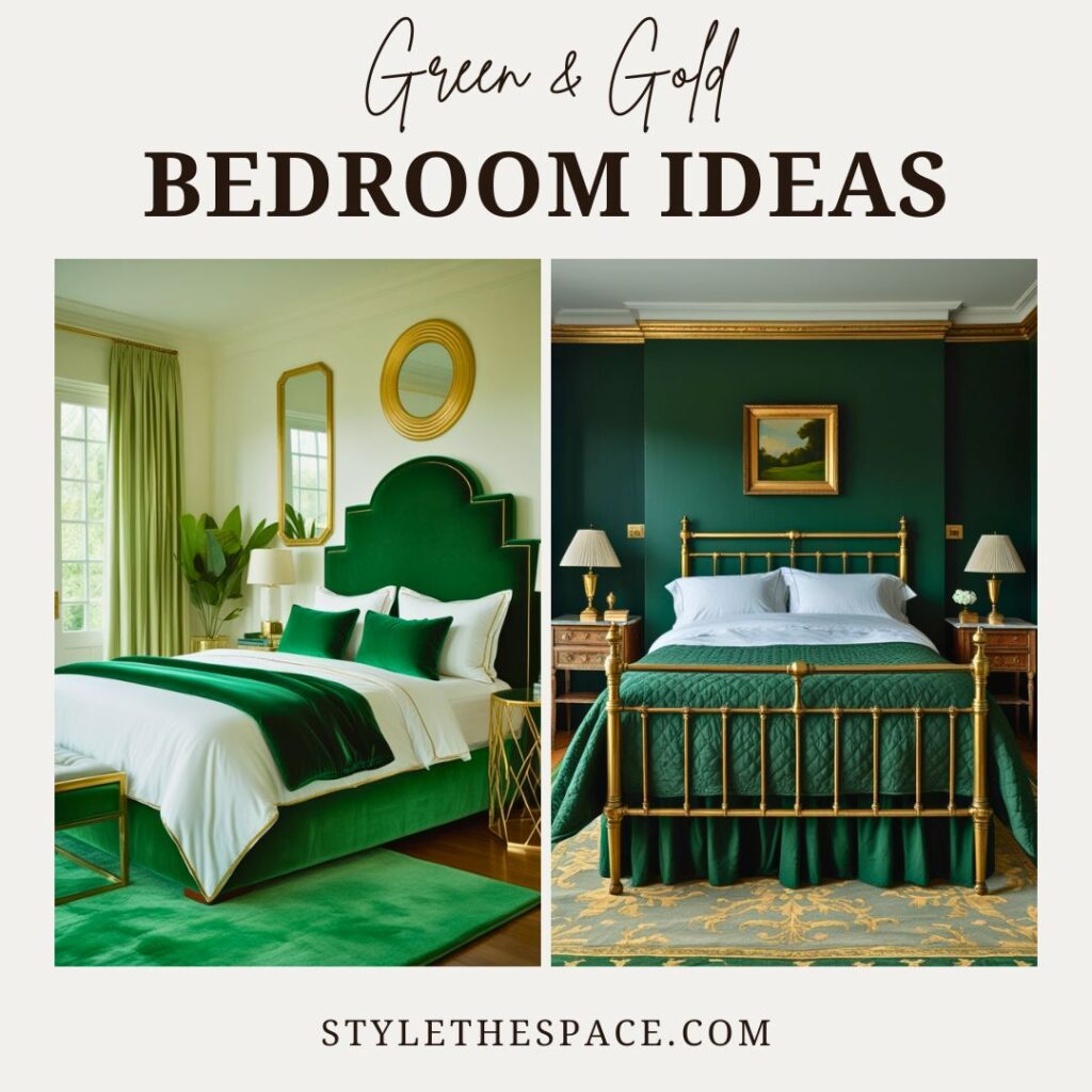Green and Gold Bedroom Ideas