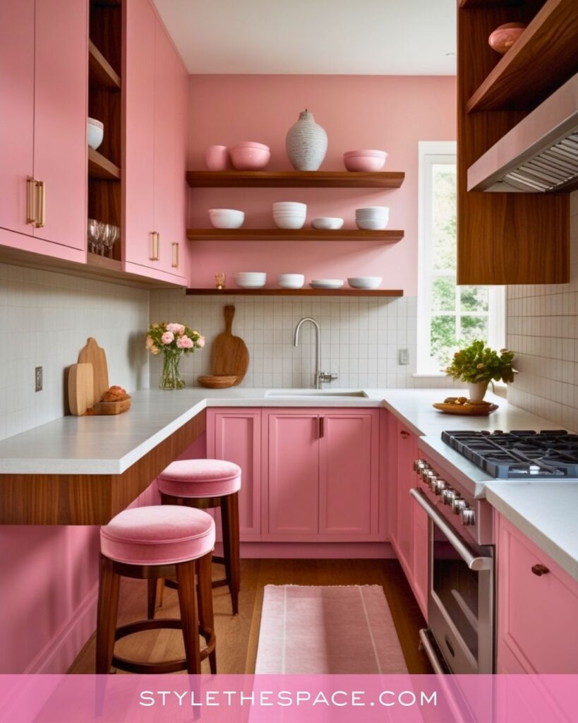 Soft Pink Kitchen