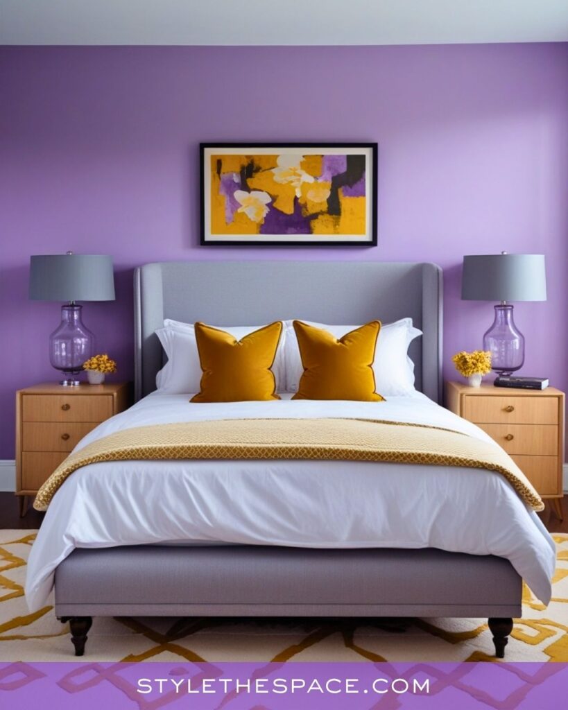 Bright Purple Bedroom Idea