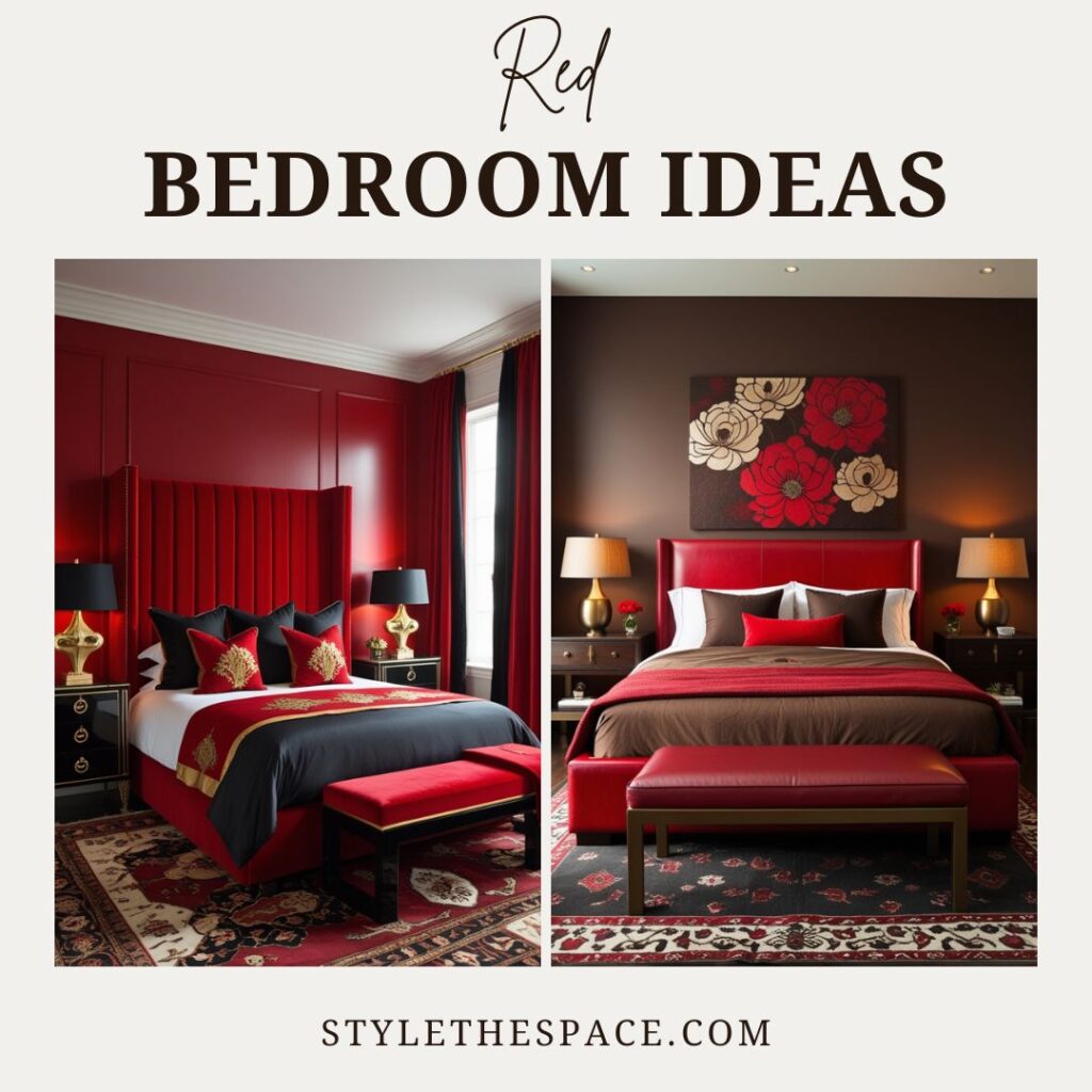 RED BEDROOM IDEAS