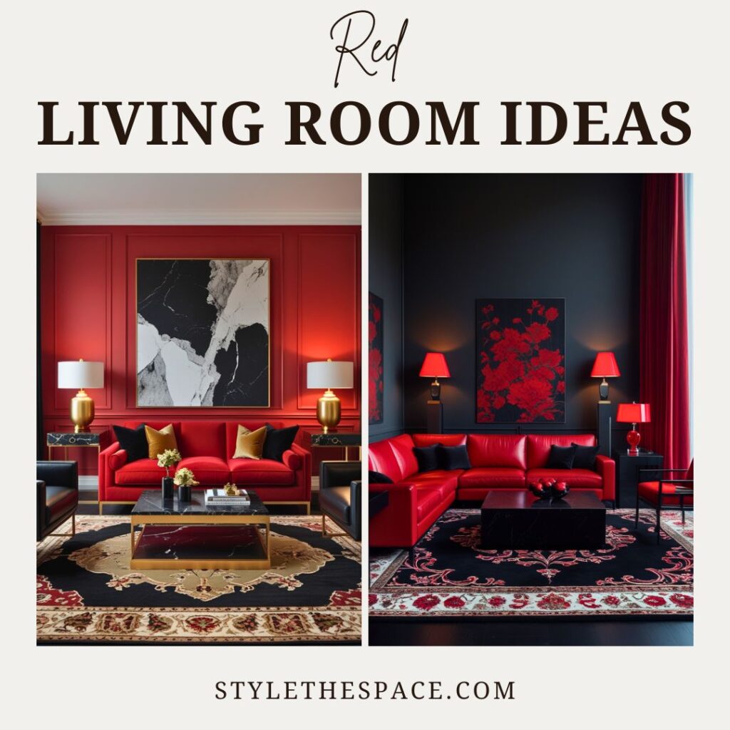 Red Living Room Ideas