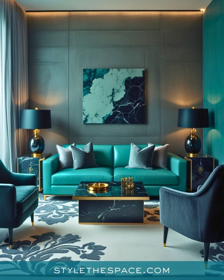 30 Stunning Teal Living Room Ideas That Will Transform Your Space ...