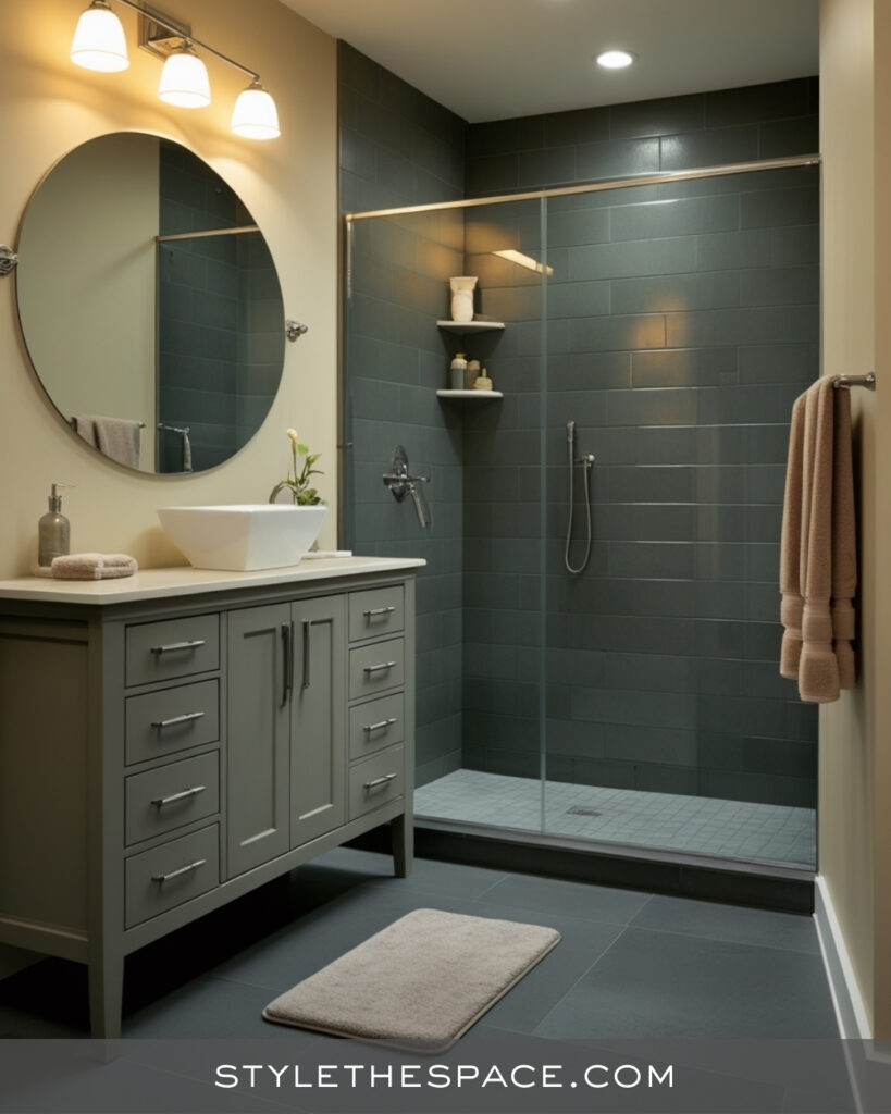 Classic Beige and Grey Bathroom with Soft Contrast
