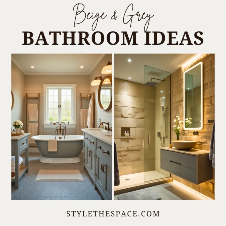25 Beige and Grey Bathroom Ideas That Feel Calm and Stylish - Style The ...