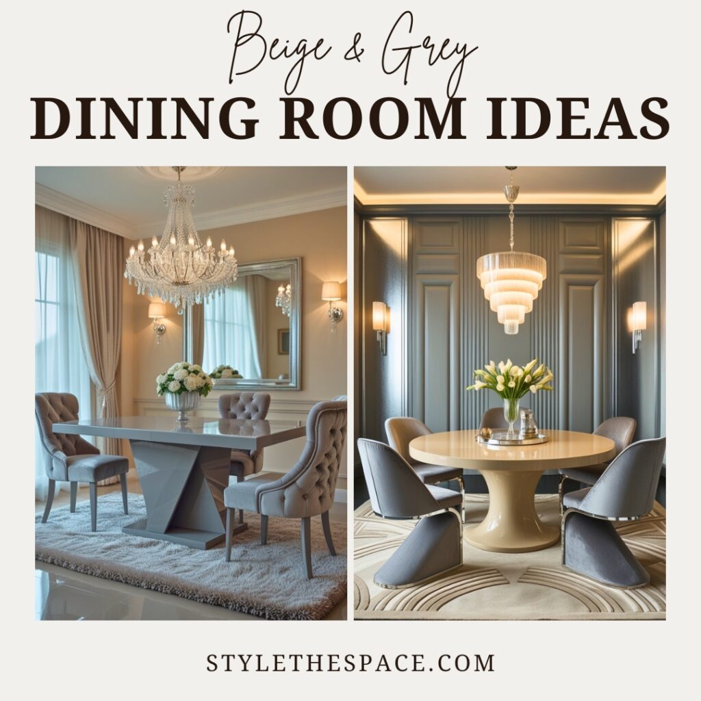 Beige and Grey Dining Room Ideas