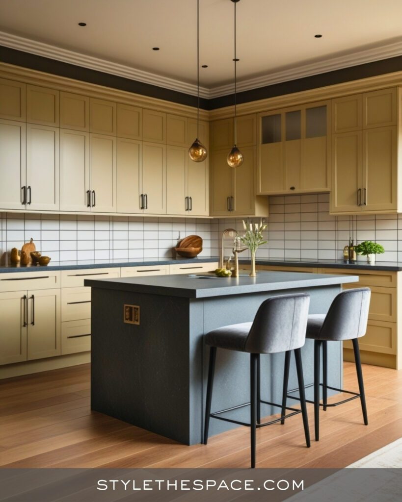 Warm Beige and Grey Contemporary Kitchen