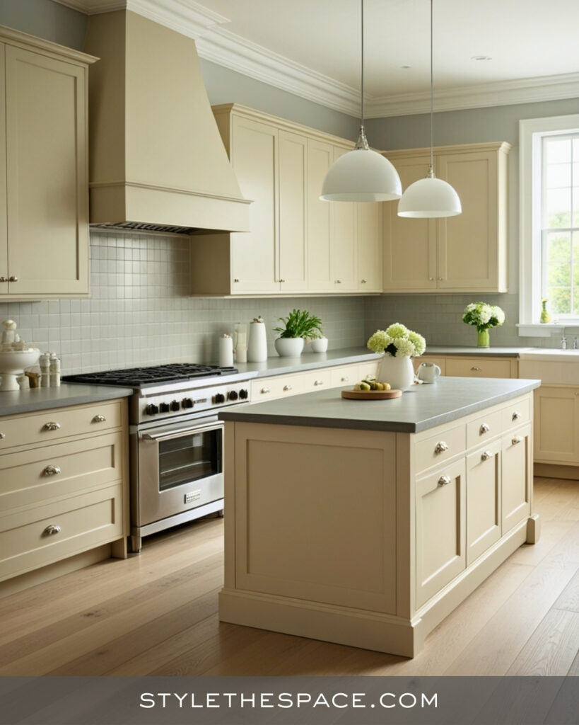 Soft Beige and Light Grey Timeless Kitchen