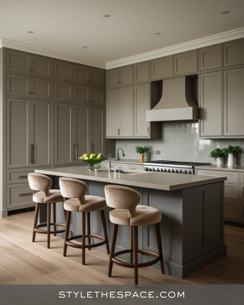 Sophisticated Beige and Grey Contemporary Kitchen