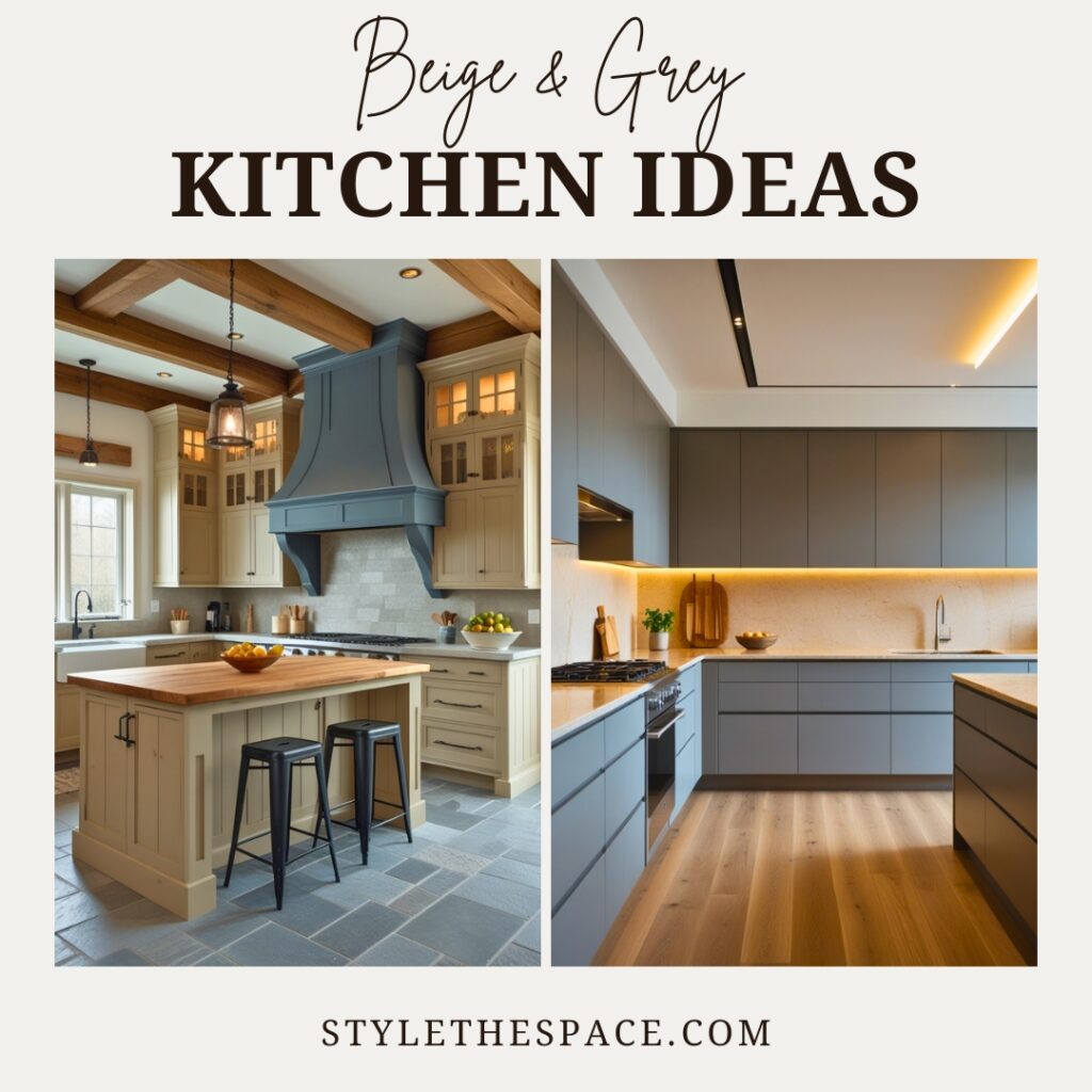 BEIGE AND GREY KITCHEN IDEAS