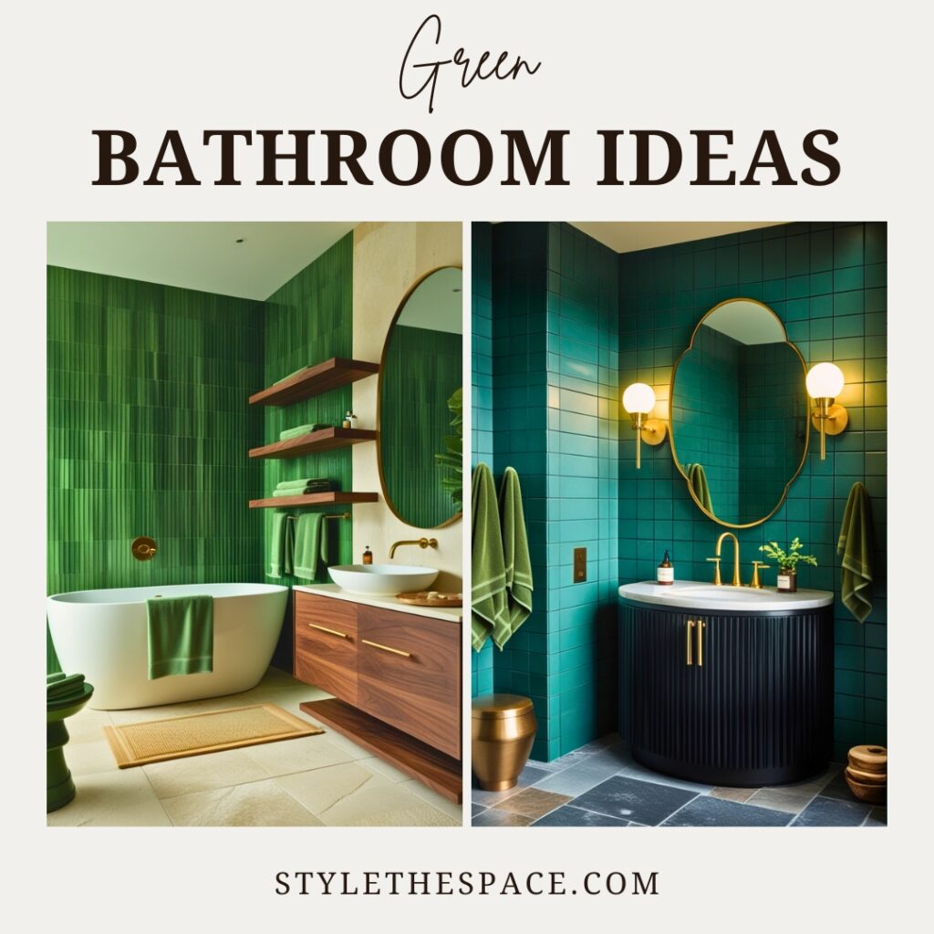 GREEN BATHROOM IDEAS