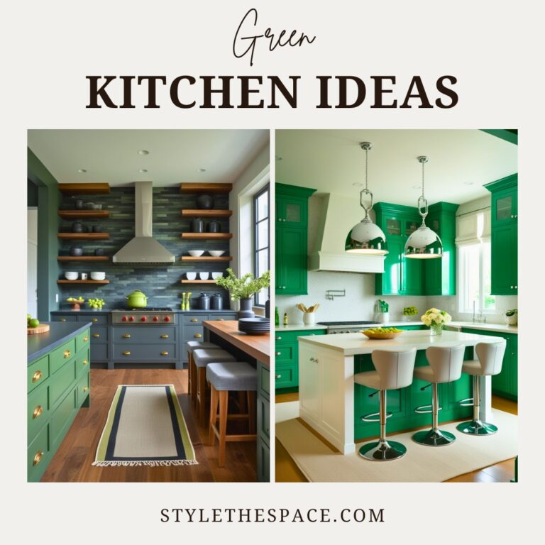 25 Stunning Green Kitchen Ideas for a Stylish and Timeless Home - Style ...