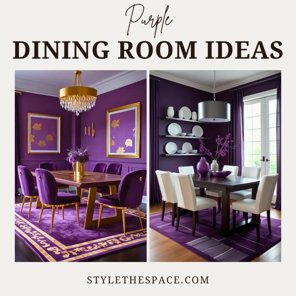 Purple Dining Room Ideas