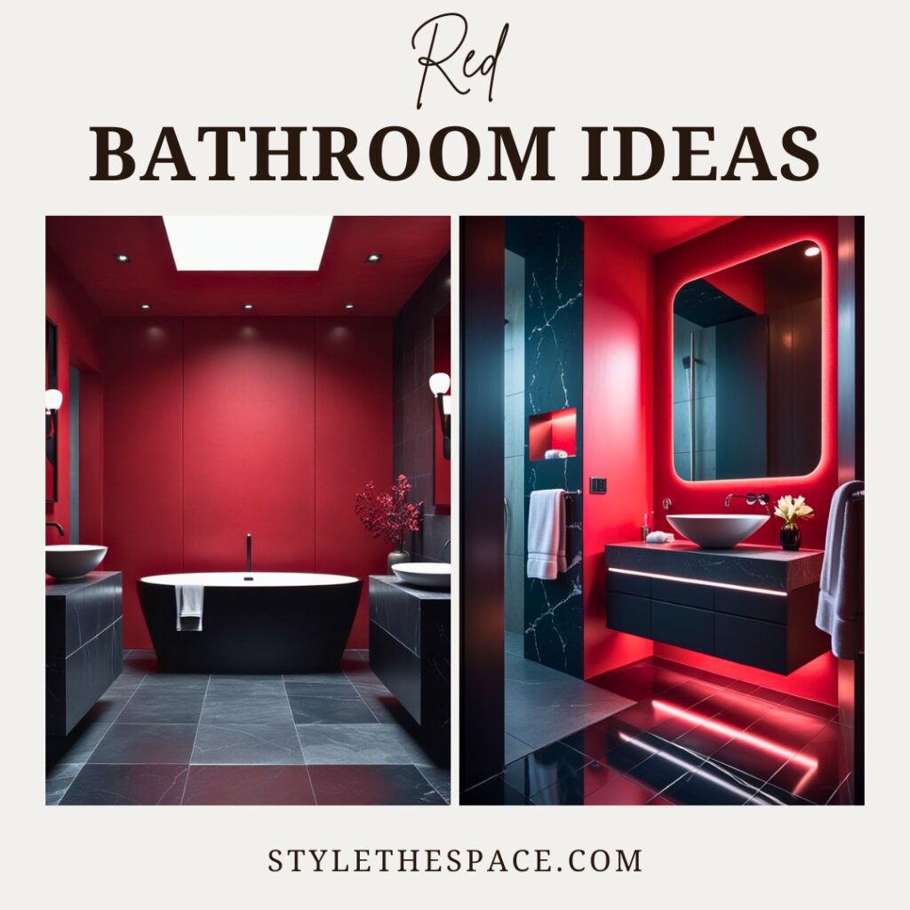 Red Bathroom Ideas