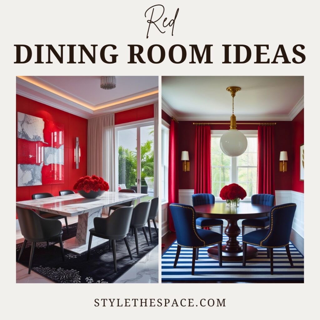 RED DINING ROOM IDEAS