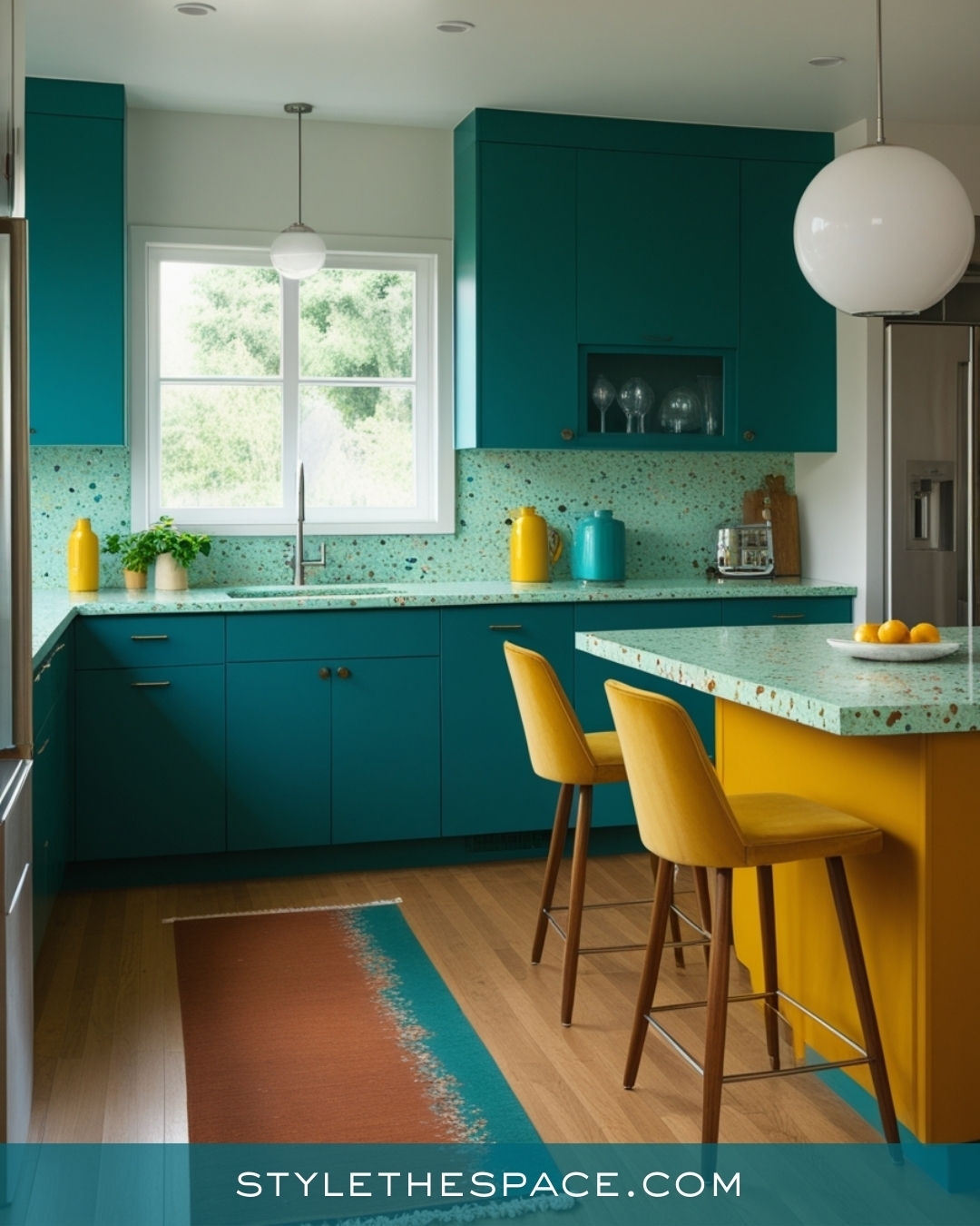Teal Rug Kitchen 28 Stunning Teal Kitchen Ideas That Prove This Color Never Goes Out of ...