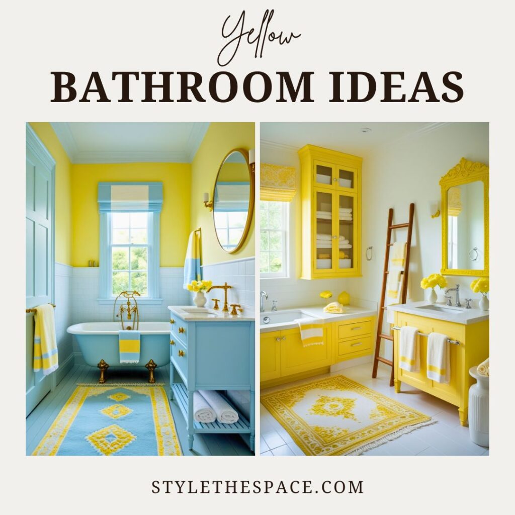 YELLOW BATHROOM IDEAS