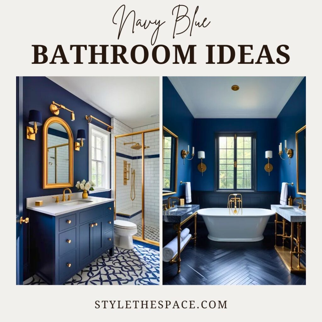 Navy Blue Bathroom Ideas