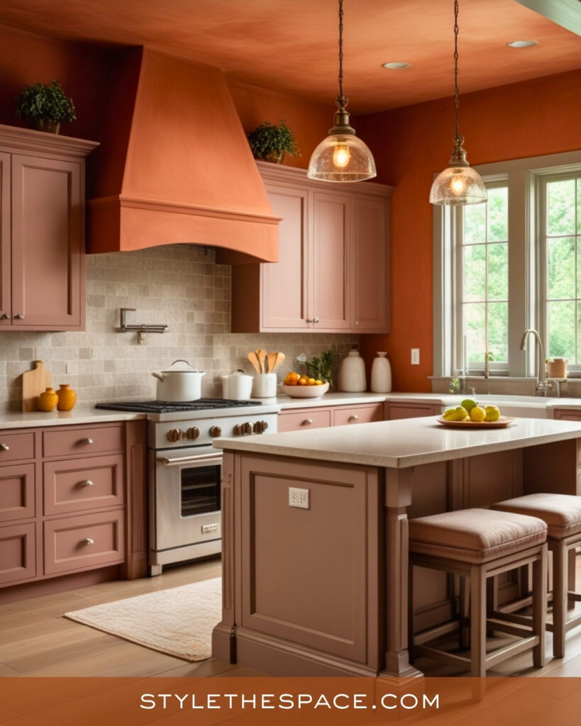 Soft Terracotta and Blush Kitchen Palette