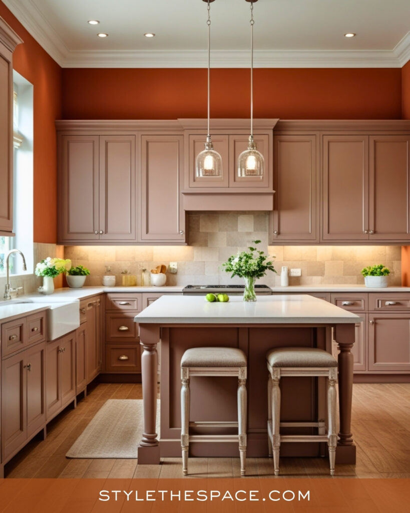 Soft Terracotta and Blush Kitchen Palette