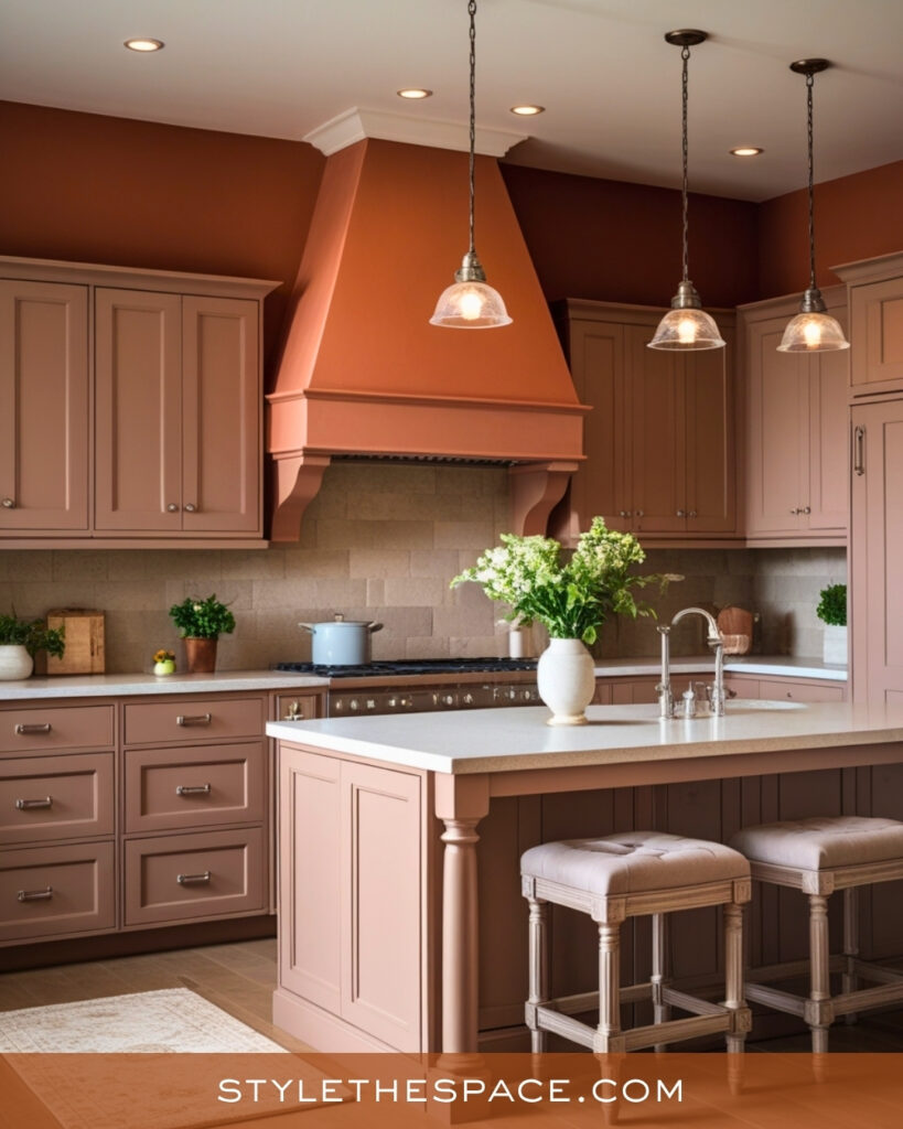 Soft Terracotta and Blush Kitchen Palette